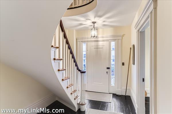 and formal entrance hallway