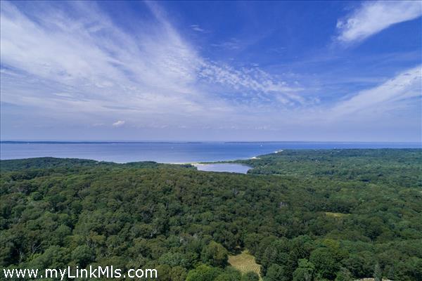 3 acres with expansive water views of the Atlantic.