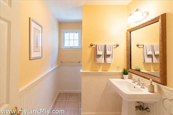 First floor full bathroom with shower