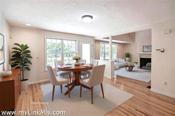 Open Dining & living area
