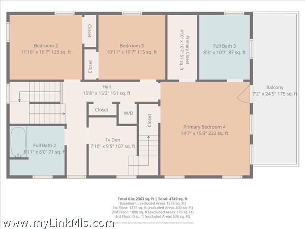 Second Floor - Floor Plan