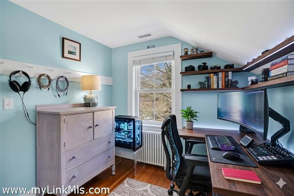Guest Room 2 reimagined as a Home Office (ai enhanced)