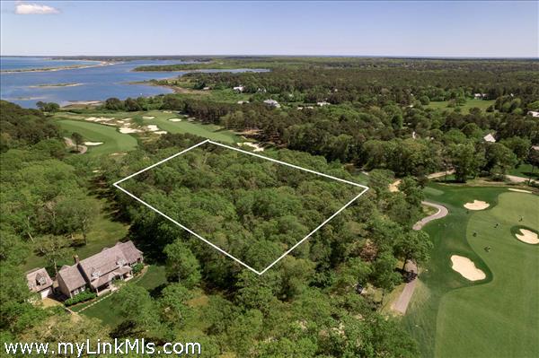 Aerial view of lot