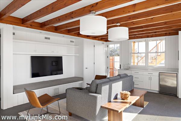 The Bunk House living room with Wet Bar