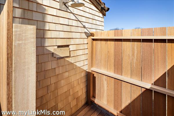 The Bunk House outdoor shower