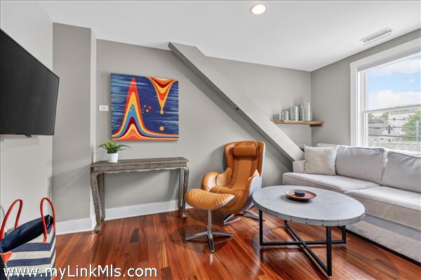 Currently used as a living room