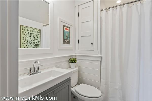 Renovated bathroom with shower