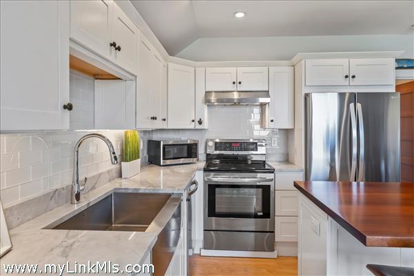 Kitchen with stainless appliances