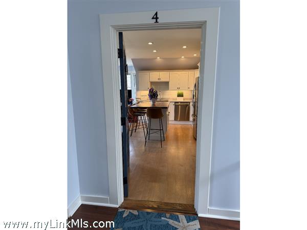 Unit door open to interior