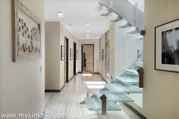 Lower level of main house