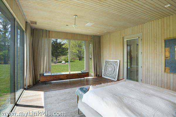 Screened porch in pool house