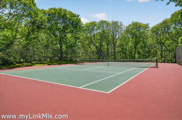 Private tennis court