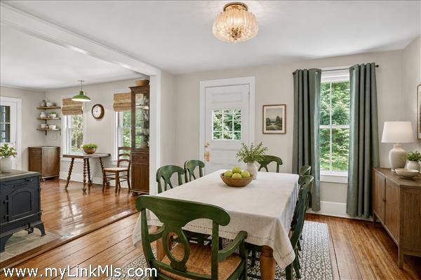 Dining room open to kitchen area