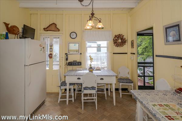 Delightful kitchen space with coastal charm