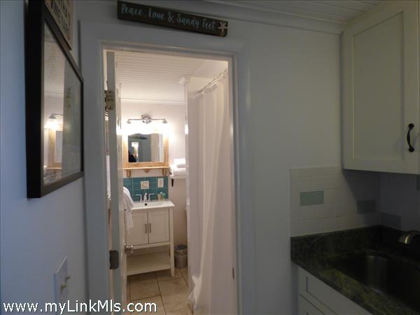 shower bath off kitchen area