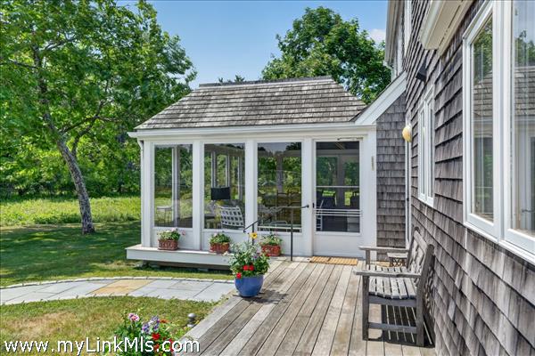 The sunroom/porch is a recent addition.