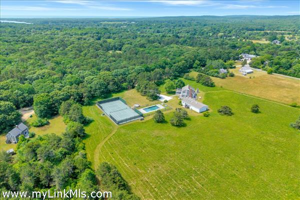 The property is 7.5 acres and comprised of two lots.