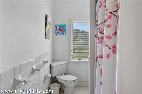 There is a full bathroom on the second floor.