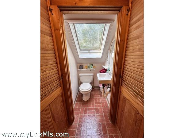 Half bath second floor