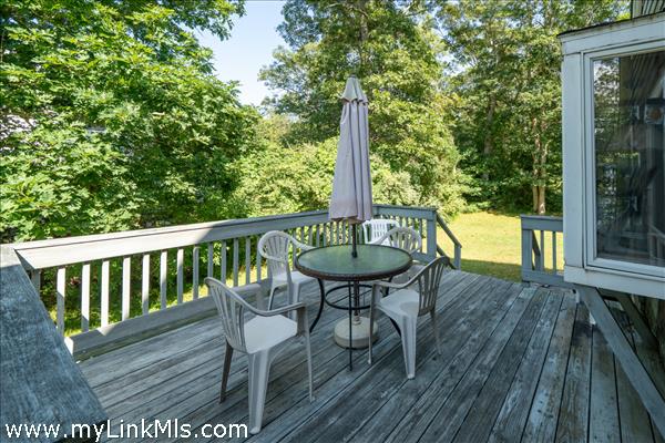 Side deck off the kitchen