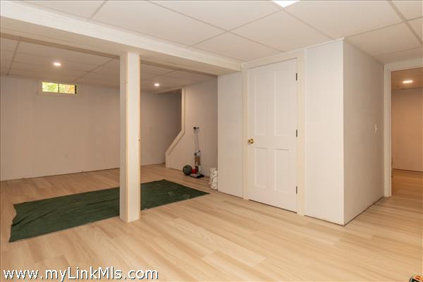 basement with storage closet