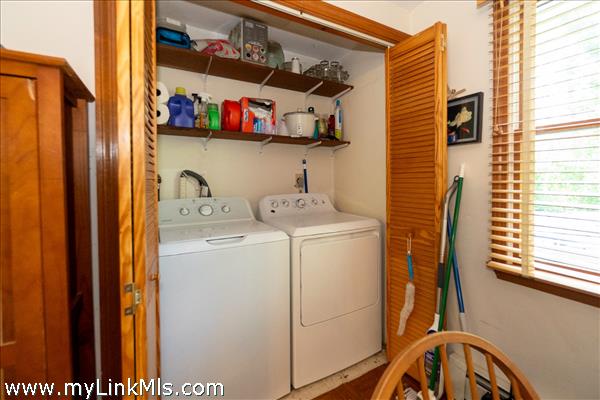 Washer /Electric Dryer on main floor