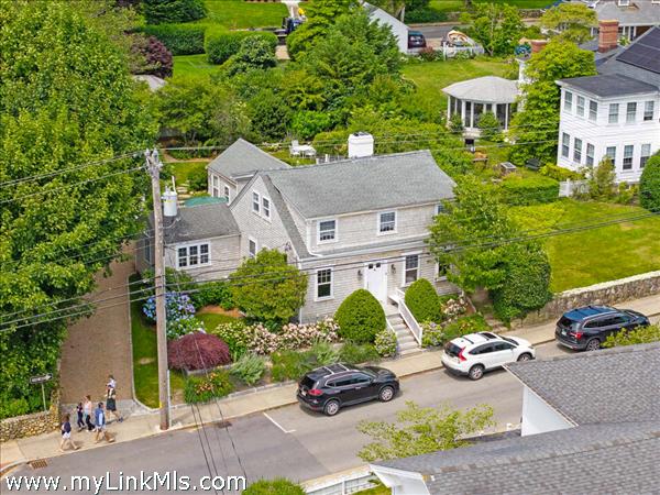 Aerial of House Front