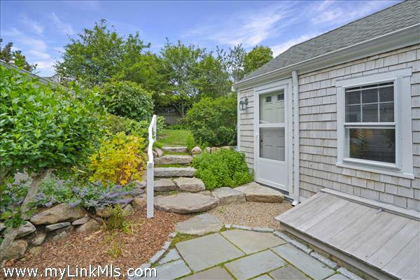 Stone Steps to Back Lawn