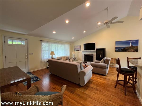 Living Room with Fireplace
