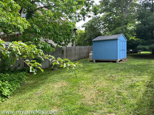 Back yard garden storage shed