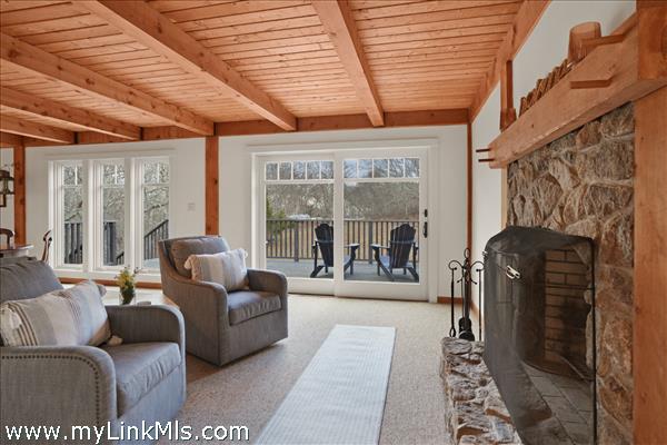 Sliders off of living area to deck