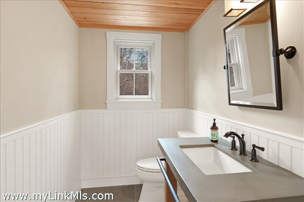 First floor half bath