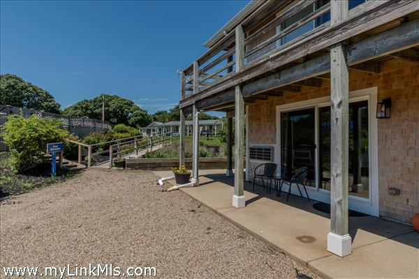patio and steps to the pool