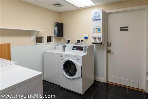 association washers & dryers next to conference room