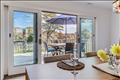 Dining room with doors to the deck
