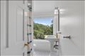 Full bath in the finished space above the garage.