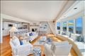 The second level has luminous living spaces