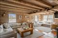 Living room with custom decor, bespoke wood tables and textiles, new furnishings from Vineyard Decorators.