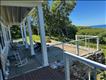 Large Blue Stone Patio Outside Living Room