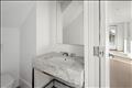 The Farmhouse Powder room between the dining & living rooms