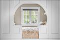 Custom arched built-in bed nook