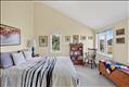 There are three bedrooms on the second floor.